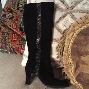 Alex Marie NEW! Black Suede boots 8.5